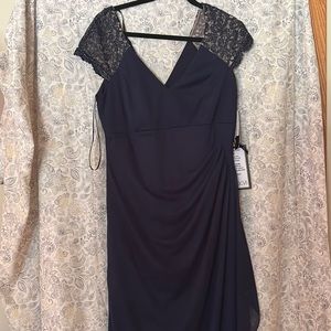 Evening Gown, Navy Blue
